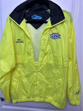 Tri-Mountain Yellow Super Bowl XXXIX NFL Parking Windbreaker Jacket